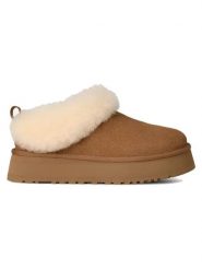 UGG Skórzane botki "Tazzelle" w kolorze jasnobrązowym rozmiar: 38. Brązowe botki UGG, bez wzorów, ze skóry, bez obcasa, bez zapięcia. Za 674.44 zł.