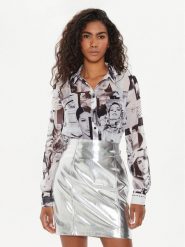 Guess Koszula W4YH65 WDW82 Kolorowy Regular Fit. Koszule Guess, s, z aplikacjami, z syntetyku, bez kołnierzyka, bez ramiączek. Za 249.99 zł.