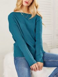 LA Angels Sweter w kolorze niebieskim rozmiar: L. Niebieskie swetry LA Angels, l, bez wzorów, z bawełny, bez ramiączek. Za 118.84 zł.