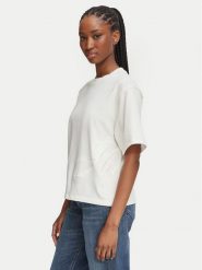 HUGO T-Shirt Duslant 50570677 Biały Oversize. Białe t-shirty Hugo, s, bez wzorów, z bawełny, bez kołnierzyka, bez ramiączek. Za 349.99 zł.