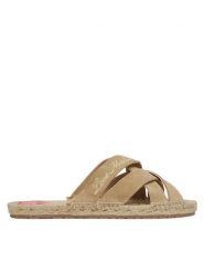 LOVE MOSCHINO Klapki JA28362G0MIG0104 Beżowy. Brązowe klapki Love Moschino, bez wzorów, ze skóry, bez obcasa. Za 829.99 zł.