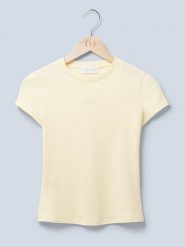 LeGer Koszulka w kolorze żółtym rozmiar: 38. Żółte bluzki LeGer, bez wzorów, bez kołnierzyka, bez ramiączek. Za 109.52 zł.