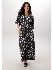 Aniston Sukienka w kolorze czarno-białym rozmiar: 48. Czarne sukienki Aniston, bez wzorów, bez kołnierzyka, bez ramiączek, maxi. Za 217.99 zł.