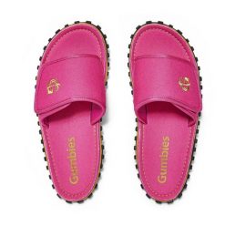Klapki damskie GUMBIES STRIDER SLIDE WOMEN. Czerwone klapki Gumbies, bez wzorów, bez obcasa. Za 98.99 zł.