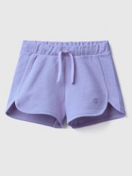 Benetton Szorty w kolorze fioletowym rozmiar: 82. Różowe szorty Benetton, bez wzorów, z bawełny. Za 33.45 zł.