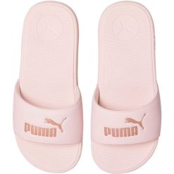 Klapki damskie Puma Cool Cat 2.0. Czerwone klapki Puma, bez wzorów, z materiału, bez obcasa. Za 239.99 zł.