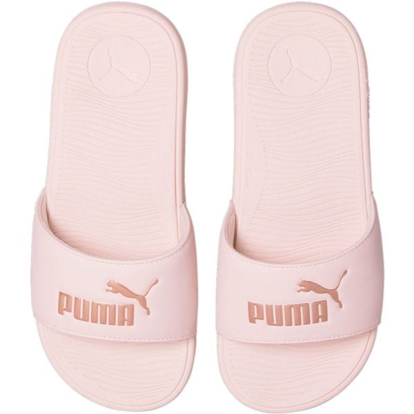 Klapki damskie Puma Cool Cat 2.0 Wns Puma Black-Rose Gold. Czerwone klapki Puma, bez wzorów, z materiału, bez obcasa. Za 238.00 zł.