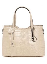 Lia Biassoni Skórzana torebka "Acco" w kolorze beżowym - 32 x 22 x 12 cm rozmiar: onesize. Brązowe torby na ramię Lia Biassoni, bez wzorów, z materiału, na ramię, bez dodatków. Za 304.99 zł.