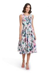 Vera Mont Sukienka w kolorze zielono-jasnoróżowym rozmiar: 48. Różowe sukienki Vera Mont, bez wzorów, bez kołnierzyka, bez ramiączek, midi. Za 260.99 zł.