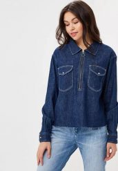 LEE 1 POCKET SHIRT DAMSKA KOSZULA JEANSOWA RINSE L45PKX36 112110334. Koszule Lee, l, bez wzorów, z jeansu, bez kołnierzyka, bez ramiączek. Za 99.99 zł.