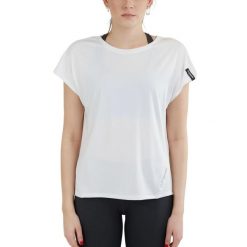 Koszulka sportowa damska Hanabi T-shirt z krótkim rękawem. Białe koszulki sportowe FUNDANGO, bez wzorów, bez ramiączek, na jogę i pilates. Za 97.00 zł.