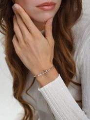 Pandora Pozłacana bransoletka rozmiar: 16. Szare bransoletki Pandora, pozłacane. Za 387.45 zł.