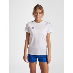 Koszulka damska Hummel Core Poly. Białe koszulki sportowe Hummel, bez wzorów, bez ramiączek, do piłki ręcznej. Za 102.50 zł.