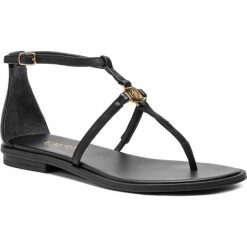 Sandały LAUREN RALPH LAUREN - Nalaine 802740038001 Black. Czarne sandały Lauren Ralph Lauren, bez wzorów, ze skóry ekologicznej, bez obcasa, na obcasie, bez zapięcia. W wyprzedaży za 279.00 zł.