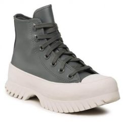 Buty do chodzenia damskie Converse Ctas Lugged 2. Brązowe obuwie sportowe Converse, z materiału, za kostkę, bez zapięcia, trekkingowe. Za 425.90 zł.