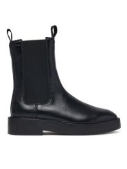 Calvin Klein Sztyblety Conc Welt Chelsea Boot Lth HW0HW03208 Czarny. Czarne botki Calvin Klein, bez wzorów, ze skóry, bez obcasa, na płaskiej podeszwie, bez zapięcia. Za 849.99 zł.