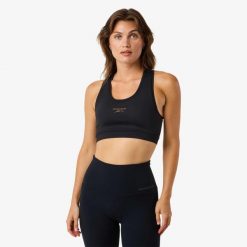 Biustonosz sportowy Trening Damska Swedemount Core Light Support Oddychający. Czarne bielizna sportowa SWEDEMOUNT, l, bez wzorów, z tkaniny. W wyprzedaży za 95.00 zł.