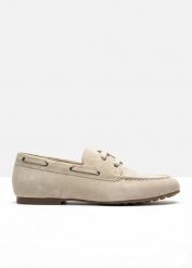 Loafersy ze sznurowaniem. Brązowe baleriny bonprix, bez wzorów, bez obcasa. Za 54.99 zł.