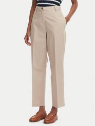 Tommy Hilfiger Chinosy WW0WW52817 Beżowy Slim Fit. Brązowe spodnie materiałowe TOMMY HILFIGER, bez wzorów, z syntetyku. Za 489.99 zł.