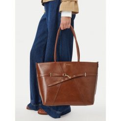Torebka Jenny Fairy. Brązowe shopper Jenny Fairy, bez wzorów, bez dodatków. Za 159.99 zł.