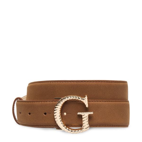 Pasek Guess. Brązowe paski Guess, z aplikacjami. Za 234.99 zł.