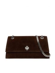Tory Burch Torebka Kira Turnlock Suede Shouldr Bag 169176 Brązowy. Brązowe torebki klasyczne Tory Burch, bez wzorów, ze skóry, bez dodatków. Za 2,699.00 zł.