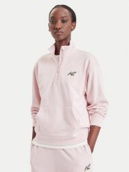 Lacoste Bluza SF8504 Różowy jasny Regular Fit. Czerwone bluzy Lacoste, bez wzorów, z bawełny, bez kaptura. Za 639.99 zł.