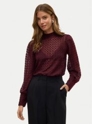 Vero Moda Bluzka Becca 10302894 Fioletowy Regular Fit. Fioletowe bluzki Vero Moda, l, bez wzorów, z syntetyku, bez kołnierzyka, bez ramiączek. Za 99.99 zł.