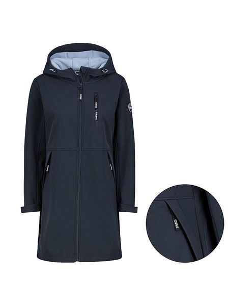 Sublevel Płaszcz softshellowy w kolorze granatowym rozmiar: M. Niebieskie kurtki sportowe Sublevel, m, bez wzorów, bez kaptura. Za 197.17 zł.