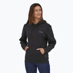 Bluza Patagonia Fitz Roy Icon Uprisal Hoody. Czarne bluzy Patagonia, na zimę, bez wzorów, bez kaptura. Za 349.99 zł.
