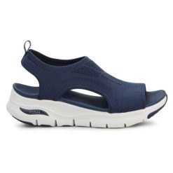 Sandały Skechers Arch Fit City Catch 119236-NVY niebieskie. Niebieskie sandały bez wzorów, z syntetyku, bez obcasa, bez zapięcia. Za 408.30 zł.