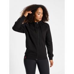 Damska bluza z kapturem zapinana na zamek Hummel Red Classic. Czarne bluzy Hummel, m, bez wzorów, z kapturem. Za 209.00 zł.