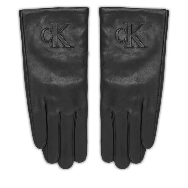 Rękawiczki Damskie Calvin Klein. Czarne rękawiczki Calvin Klein, bez wzorów. Za 369.99 zł.