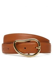 Pieces Pasek Damski Pcsigne Jeans Belt 17156585 Brązowy. Brązowe paski Pieces, bez wzorów, z jeansu. Za 59.99 zł.