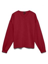 Vero Moda Bluza w kolorze czerwonym rozmiar: M. Czerwone bluzy Vero Moda, m, bez wzorów, bez kaptura. Za 109.95 zł.