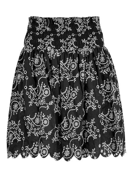 Peppercorn Spódnica "Tiffany" w kolorze czarno-białym rozmiar: 38. Czarne spódnice Peppercorn, na co dzień, bez wzorów, z bawełny, midi, proste. Za 159.95 zł.