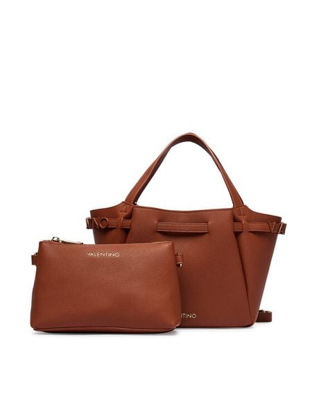 Valentino Torebka Medea VBS9Q804 Brązowy. Brązowe torebki klasyczne Valentino, bez wzorów, ze skóry, bez dodatków. Za 416.99 zł.