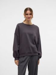 Vero Moda Bluza w kolorze czarnym rozmiar: M. Czarne bluzy Vero Moda, m, bez wzorów, z bawełny, bez kaptura. Za 83.62 zł.