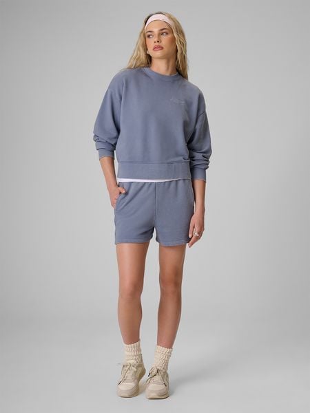 4F Spodenki dresowe damskie - denim S. Niebieskie szorty 4f, bez wzorów, z denimu. Za 89.99 zł.