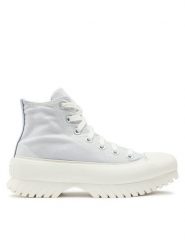Converse Botki Chuck Taylor All Star Lugged 2.0 A04632C Błękitny. Niebieskie botki Converse, bez wzorów, z materiału, bez obcasa, na płaskiej podeszwie, bez zapięcia. Za 449.99 zł.