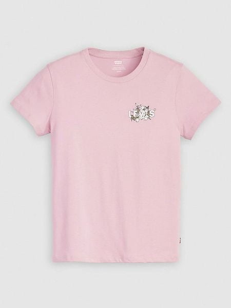 Levi's Koszulka w kolorze jasnoróżowym rozmiar: S. Różowe bluzki Levi's®, s, bez wzorów, z bawełny, bez kołnierzyka, bez ramiączek. Za 52.42 zł.