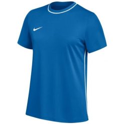 Koszulka damska Nike Dri-Fit Park 26. Niebieskie bluzki Nike, bez wzorów, z poliesteru, sportowe, bez kołnierzyka, bez ramiączek. Za 66.99 zł.