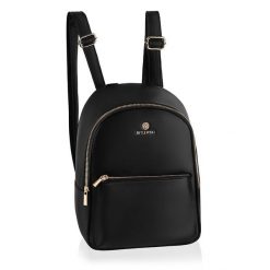 Plecak damski MILEY BETLEWSKI® czarny. Czarne plecaki bez wzorów, ze skóry ekologicznej. Za 159.99 zł.