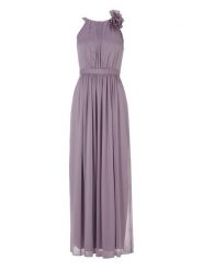 SWING Sukienka w kolorze fioletowym rozmiar: 32. Różowe sukienki Swing, z aplikacjami, bez kołnierzyka, bez ramiączek, maxi. Za 339.95 zł.