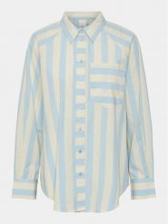 YAS Koszula Monday 26032760 Niebieski Regular Fit. Niebieskie koszule YAS, l, bez wzorów, z bawełny, bez kołnierzyka, bez ramiączek. Za 149.99 zł.