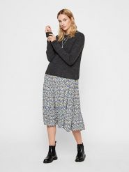 Pieces Sweter w kolorze antracytowym rozmiar: M. Czarne swetry Pieces, m, bez wzorów, z wełny, bez ramiączek. Za 57.20 zł.