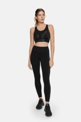 Legginsy fitness damskie Misty Cardiobunny z wysokim stanem. Czarne legginsy Cardio Bunny, l, bez wzorów, z materiału, z podwyższonym stanem. Za 52.99 zł.