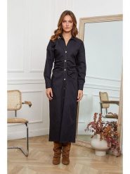 Joséfine Sukienka "Malone" w kolorze czarnym rozmiar: S. Czarne sukienki Joséfine, na co dzień, s, bez wzorów, bez kołnierzyka, bez ramiączek, maxi, proste. Za 234.94 zł.