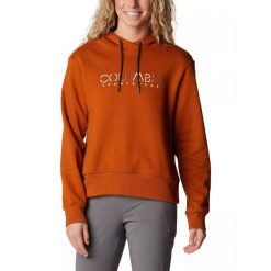 Bluza turystyczna damska Columbia Lodge Hoodie z kapturem. Brązowe bluzy Columbia, xs, bez wzorów, z kapturem. W wyprzedaży za 299.00 zł.