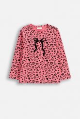 T-shirt z długim rękawem. Czerwone t-shirty COCCODRILLO, uniwersalny, bez wzorów, z bawełny, bez kołnierzyka, bez ramiączek. Za 39.90 zł.